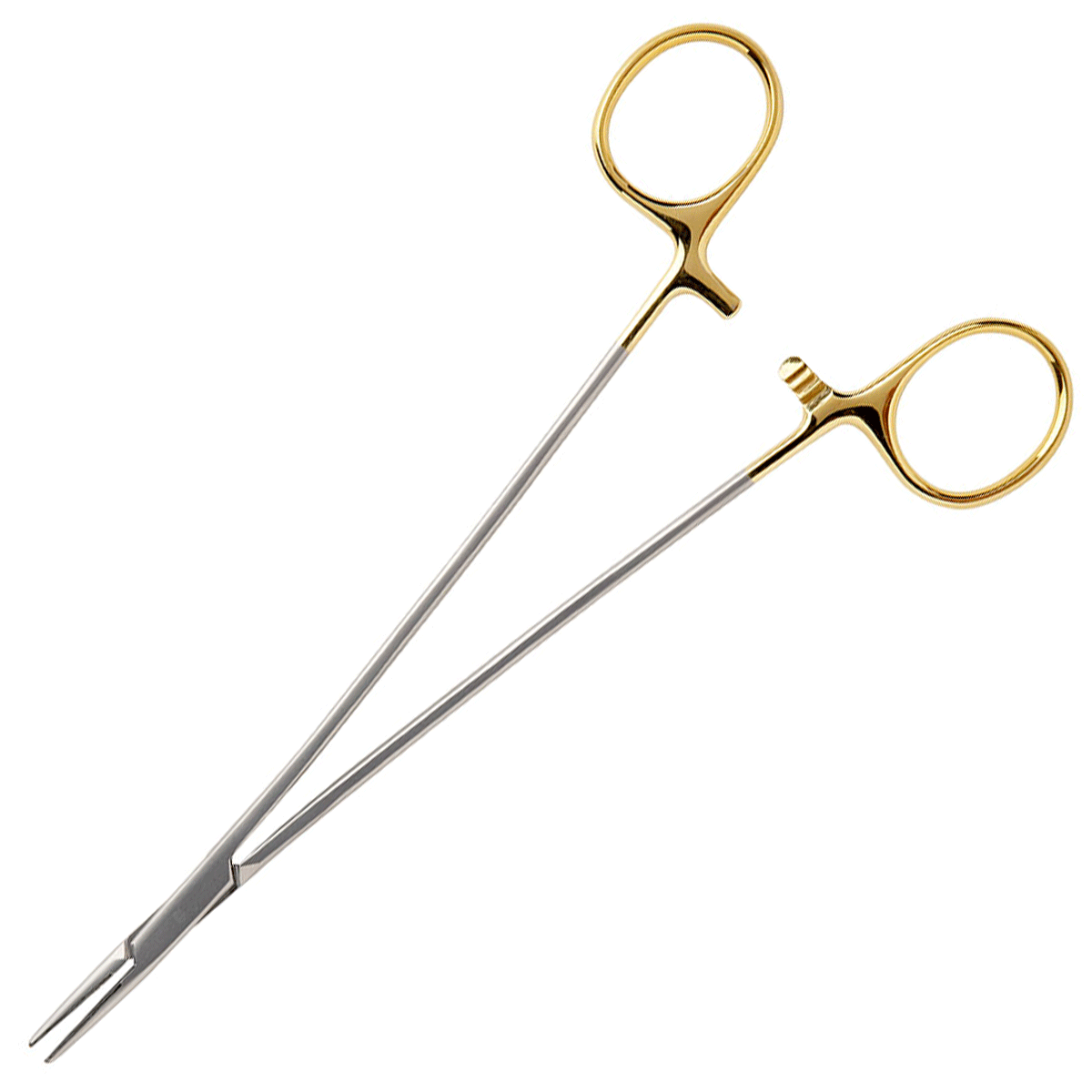 Debakey Needle Holder, Tungsten Carbide, Use W/ 3-0 & 4-0 Suture, 2.0 Mm Tips, 10 1/2" (26.6 Cm)